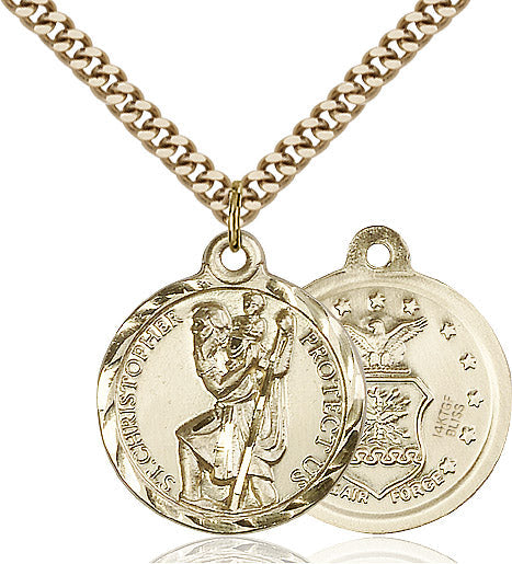 Saint Christopher Air Force Pendant