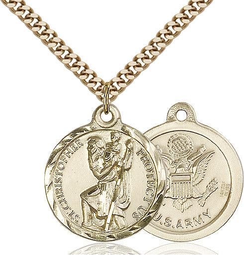 Saint Christopher Army Pendant