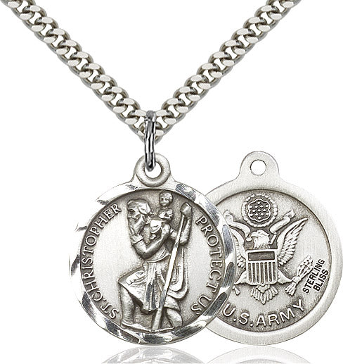Saint Christopher Army Pendant