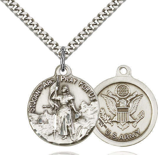 Saint Joan of Arc Army Pendant
