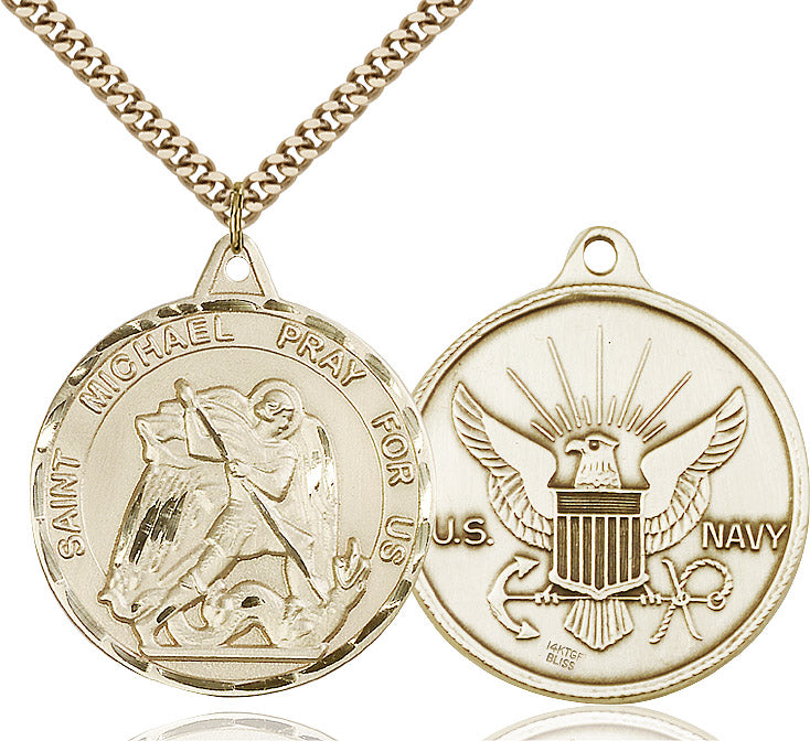Saint Michael Navy Pendant