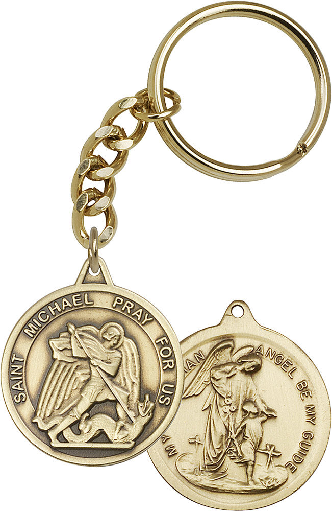 Saint Michael the Archangel Keychain