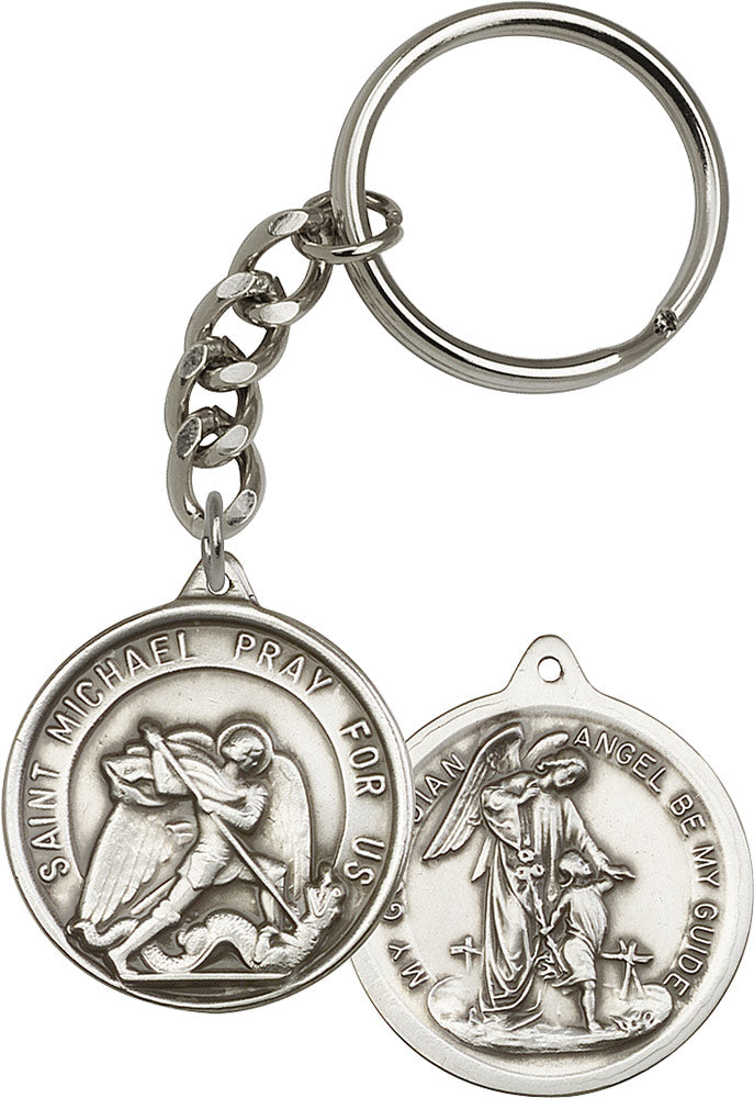 Saint Michael the Archangel Keychain