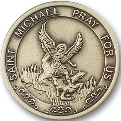Saint Michael the Archangel Visor Clip