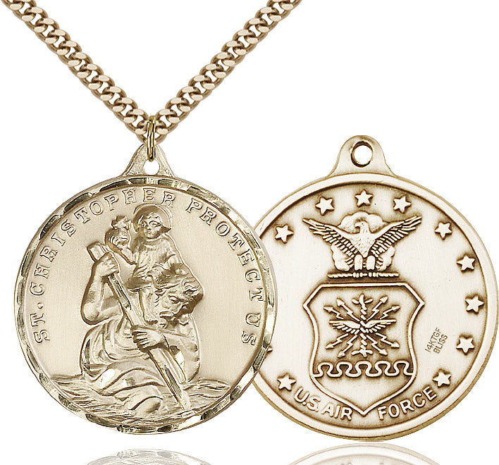 Saint Christopher Air Force Pendant