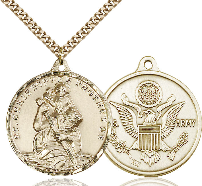 Saint Christopher Army Pendant