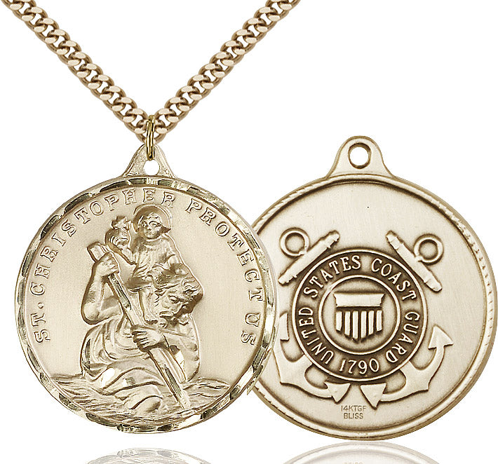 Saint Christopher Coast Guard Pendant