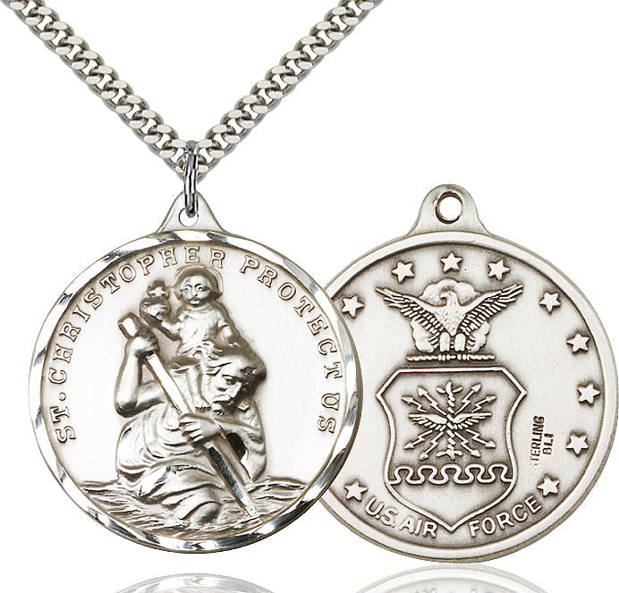 Saint Christopher Air Force Pendant