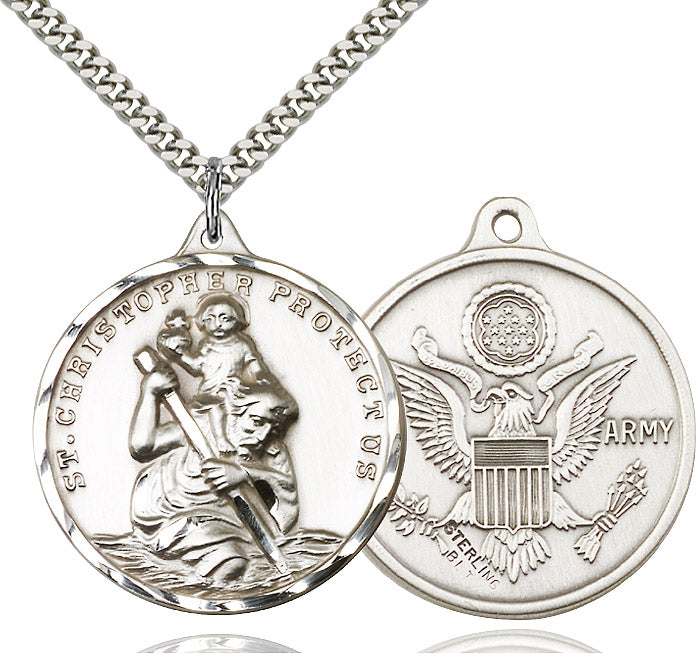 Saint Christopher Army Pendant