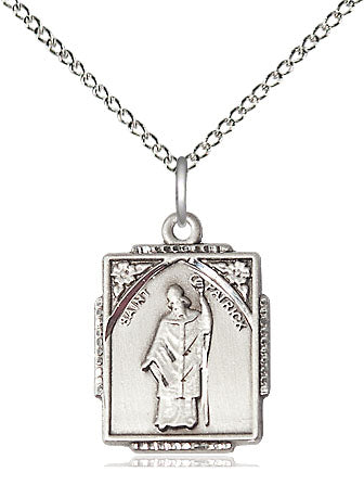 Saint Patrick Pendant - 18" Chain Necklace