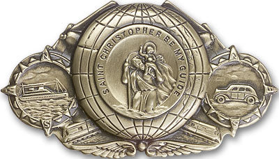 Saint Christopher Visor Clip