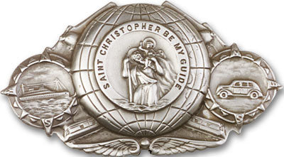 Saint Christopher Visor Clip