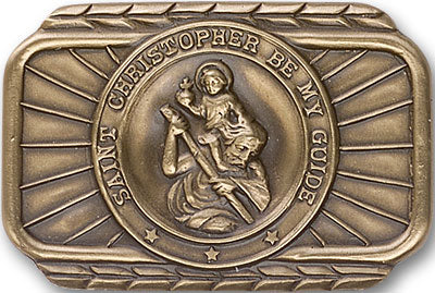 Saint Christopher Visor Clip