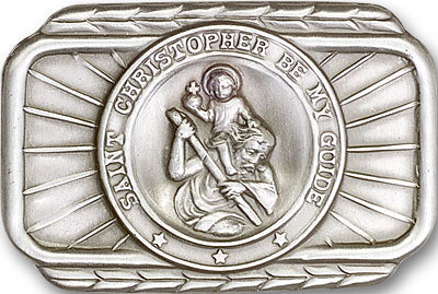 Saint Christopher Visor Clip