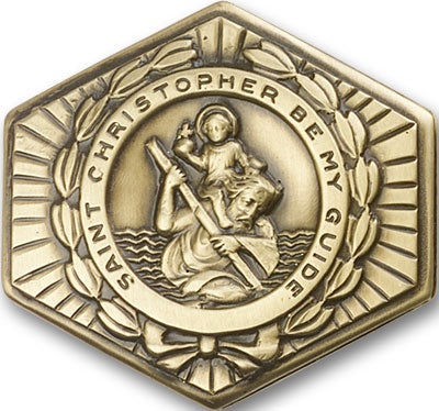 Saint Christopher Visor Clip