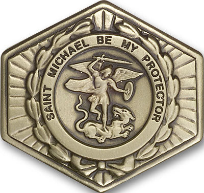 Saint Michael the Archangel Visor Clip