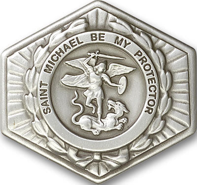 Saint Michael the Archangel Visor Clip