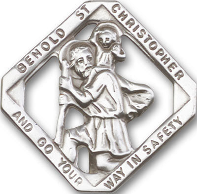 Saint Christopher Visor Clip