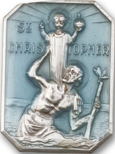 Saint Christopher Visor Clip