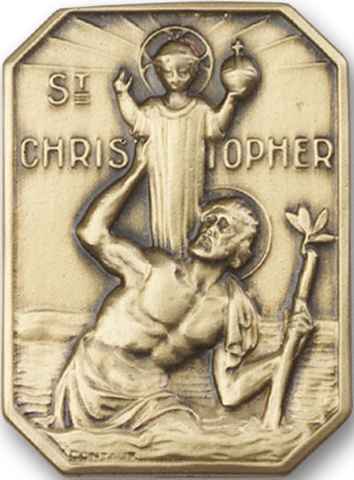 Saint Christopher Visor Clip