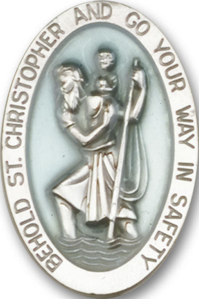 Saint Christopher Visor Clip
