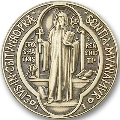 Saint Benedict Visor Clip