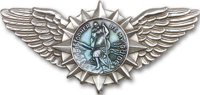 St Christopher Wings Visor Clip