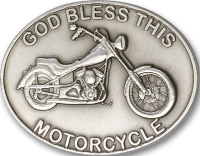God Bless This Motorcycle Visor Clip