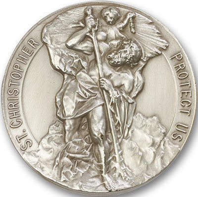 Saint Christopher Visor Clip