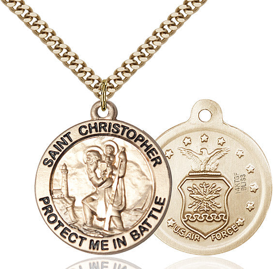 Saint Christopher Air Force Pendant