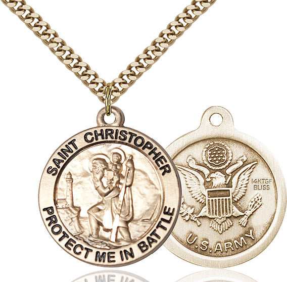 Saint Christopher Army Pendant