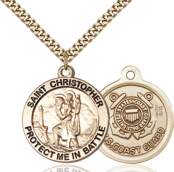 Saint Christopher Coast Guard Pendant