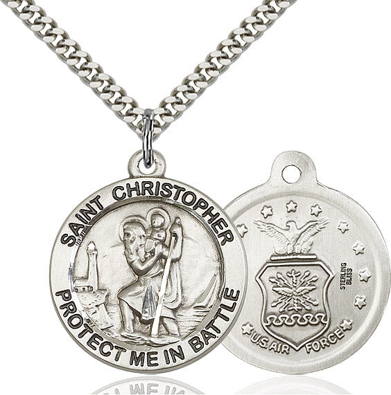 Saint Christopher Air Force Pendant