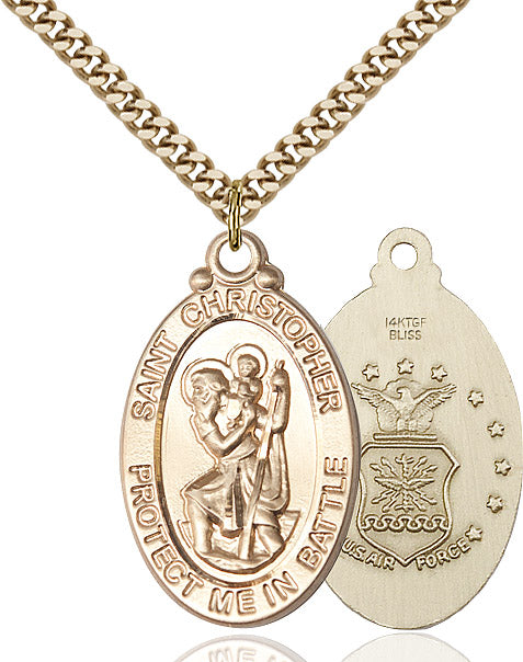 Saint Christopher Air Force Pendant