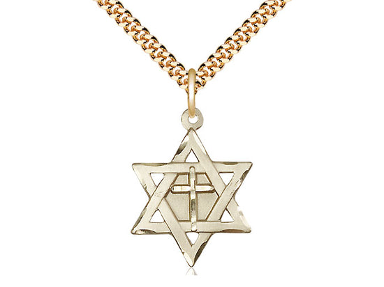 Star of David w/ Cross Pendant