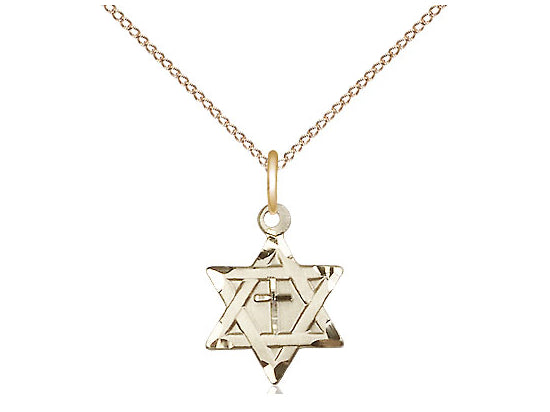 Star of David w/ Cross Pendant