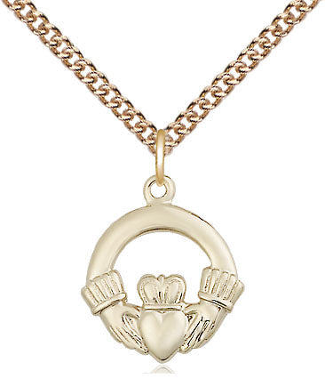 Claddagh Pendant - 24" Chain