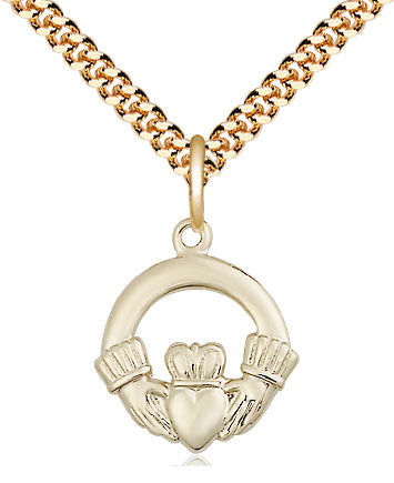 Claddagh Pendant - 24" Chain