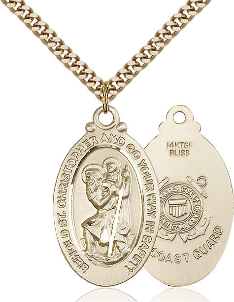 Saint Christopher Coast Guard Pendant