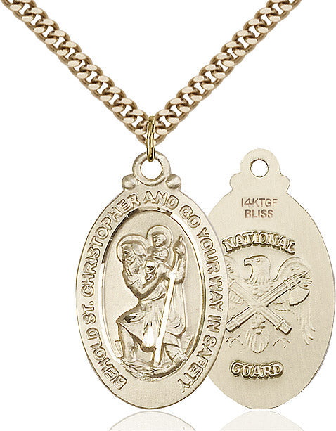 Saint Christopher National Guard Pendant