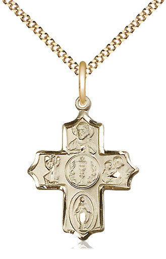 14kt Gold Filled 4-Way Pendant