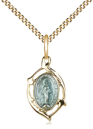 Gold Plate Sterling Silver Miraculous Leaf Pendant