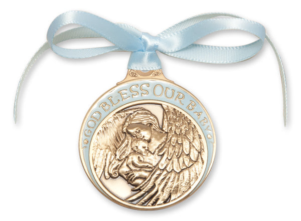 Baby w/Angel Crib Medal