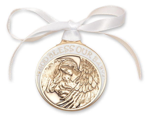 Baby w/Angel Crib Medal