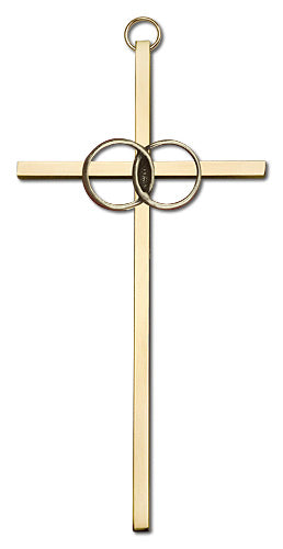 Wedding Rings Cross Wall Cross