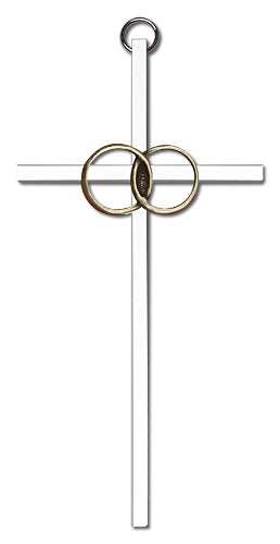 Wedding Rings Cross Wall Cross