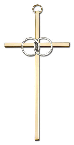 Wedding Rings Cross Wall Cross