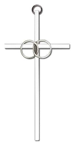 Wedding Rings Cross Wall Cross