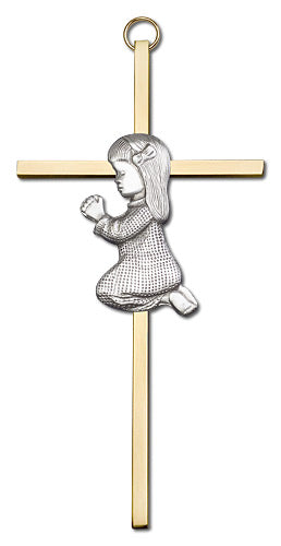 Praying Girl Wall Cross