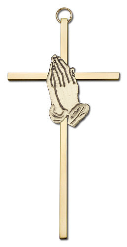 Praying Hands Cross Wall Cross